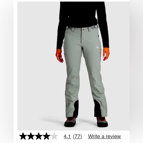 Outdoor Research cirque stretch ski snow pants pewter Back Country NEW NWT Large - Picture 4 of 15